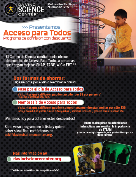 LVCC - Family Supports - DaVinci Access for All (Spanish)