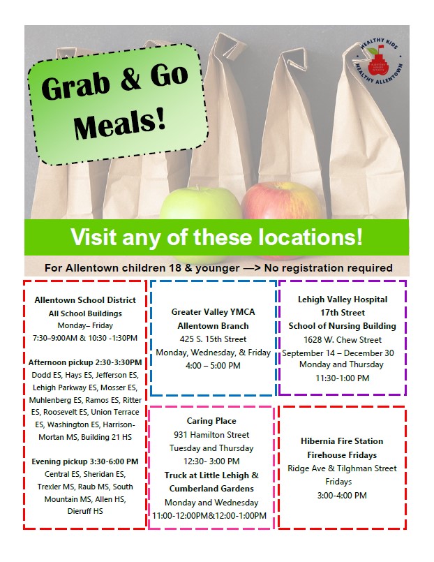 LVCC - Family Supports - Allentown Hunger Initiative Grab & Go Meals