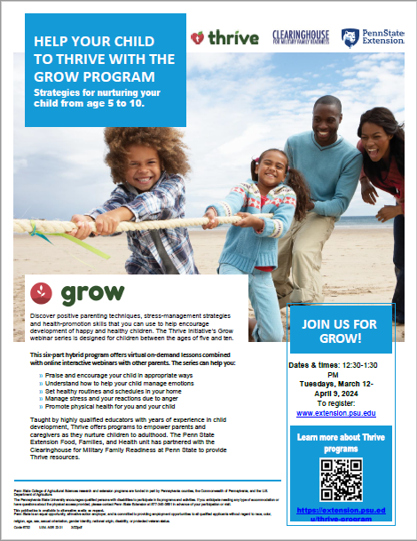 LVCC - Family Supports - Spring 2024 Thrive Grow Program